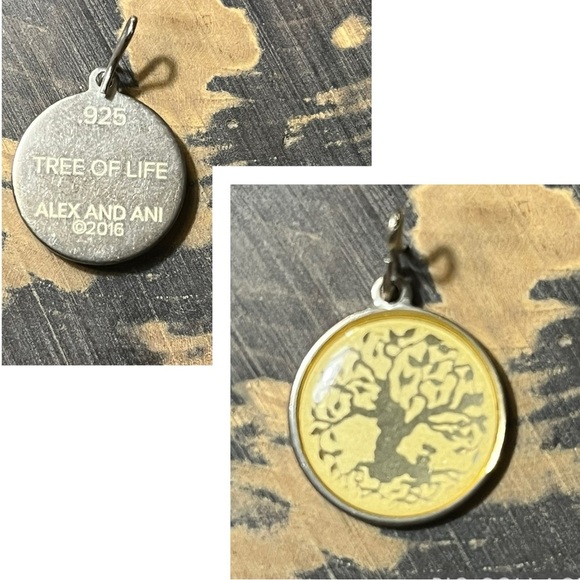 Tree of Life Alex and Ani Sterling Silver Single Charm - Picture 1 of 3